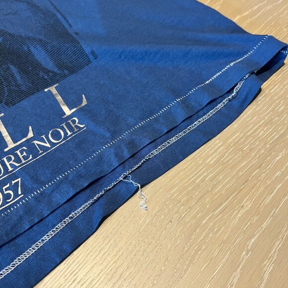 Literature Noir RARE Tee Womens Medium Blue Pulp Fiction Foil THE BEAUTIFUL FALL - Picture 6 of 12